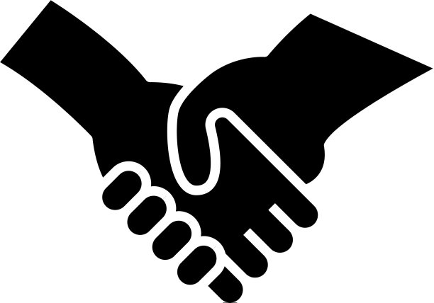 合作伙伴黑色图标概念图片下载