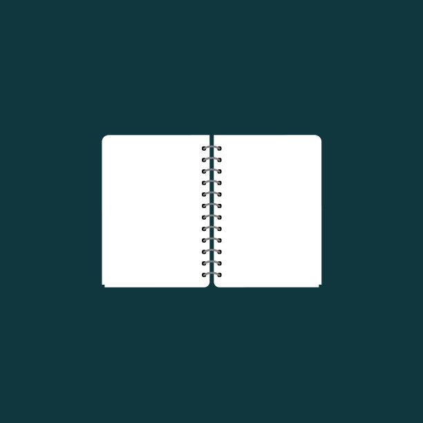 纸笔记本图标剪影文件符号图片下载