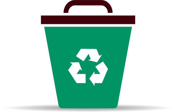 桶与回收标志颜色标志eps10图片下载