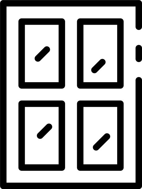 房间窗口图标轮廓风格图片下载