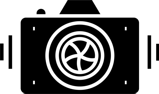照片相机黑色图标概念图片下载
