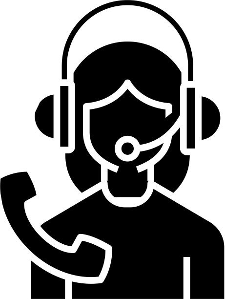 操作员黑色图标概念图片下载