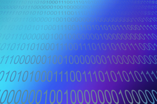 抽象蓝色模糊二进制数字模式背景图片下载