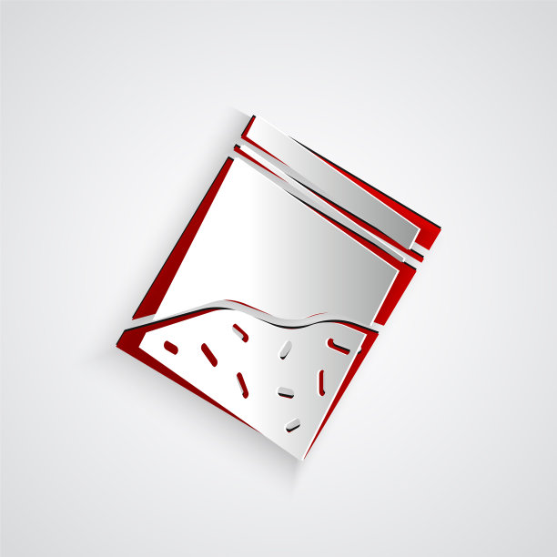 纸切塑料袋上药品图标隔离图片下载