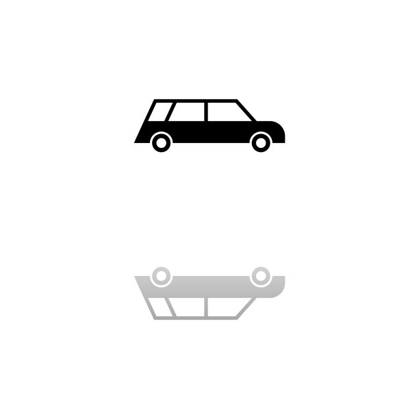 客车图标平坦图片下载