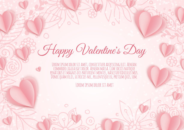 情人节概念背景粉纸图片下载