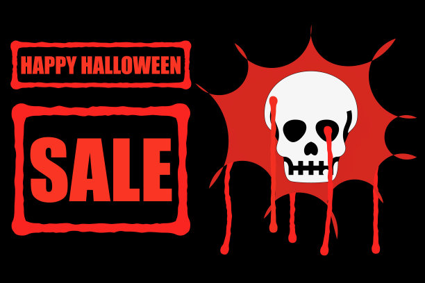 头骨和血液图片下载