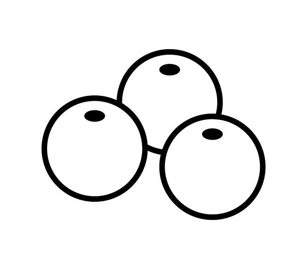 在白色背景上的橄榄图标图片下载