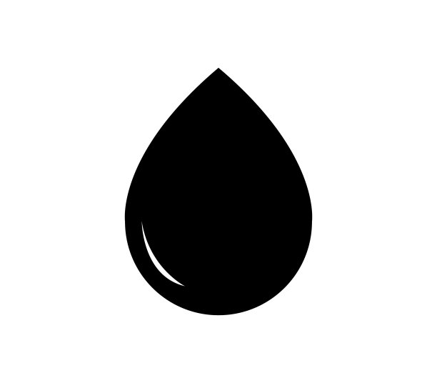 白色背景上的油图标图片下载