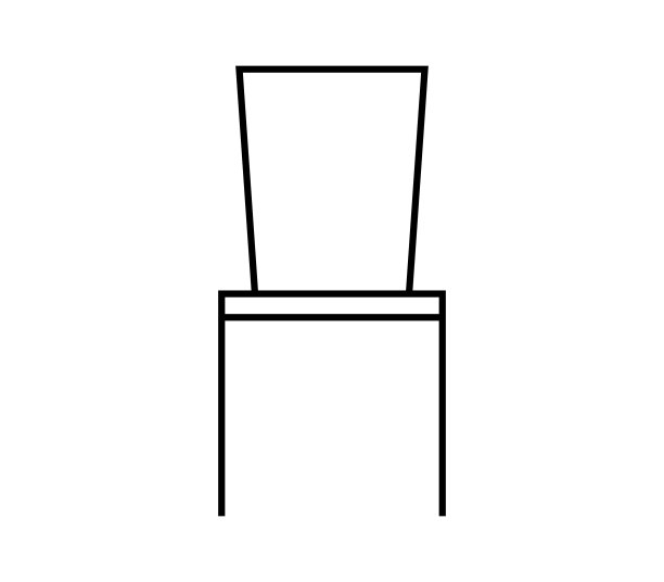 椅子图标在白色背景图片下载