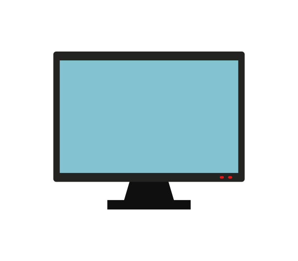 电视图标在白色背景上图片下载