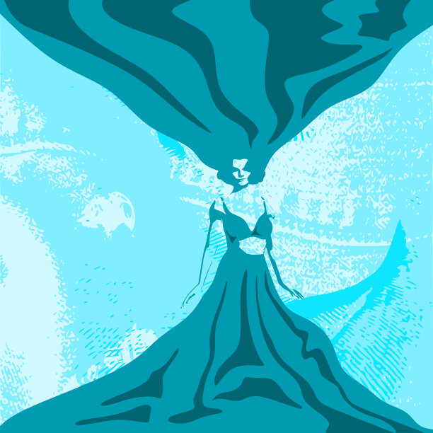 服饰中的女人轮廓图片下载