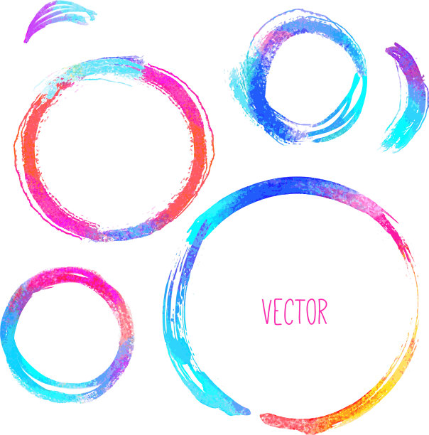 设置手绘圆的设计元素图片下载