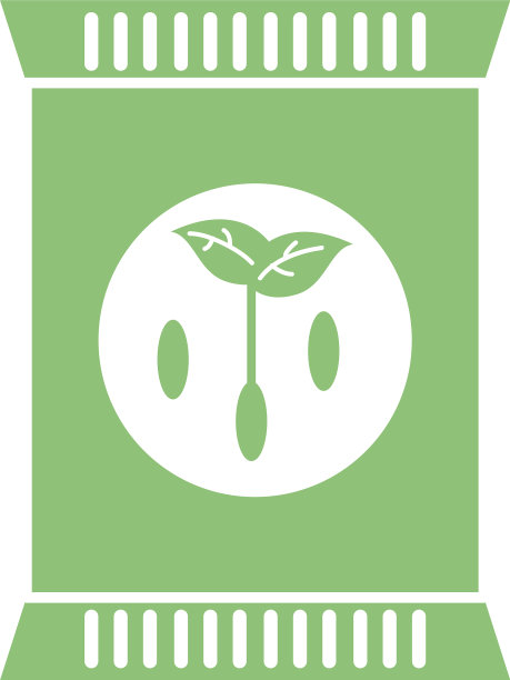 肥料袋图标平面细节风格图片下载