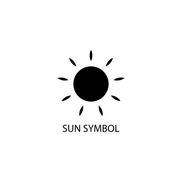 太阳图标矢量图图片下载
