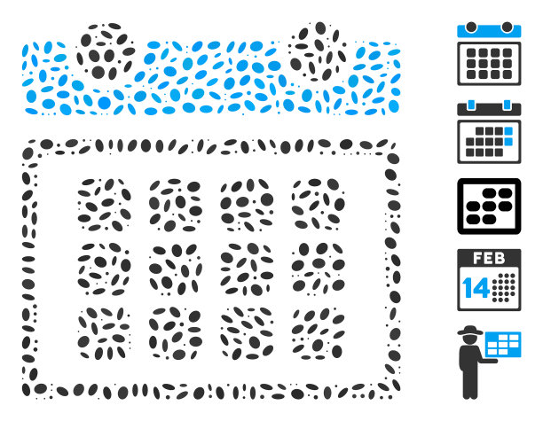 点马赛克日历月图片下载