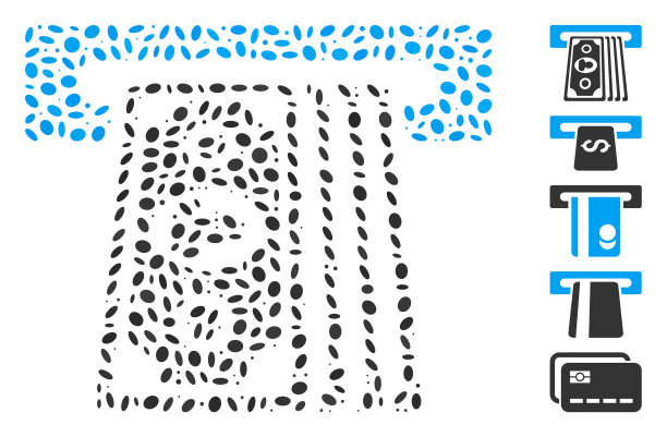 点拼贴式自动提款机终端图片下载