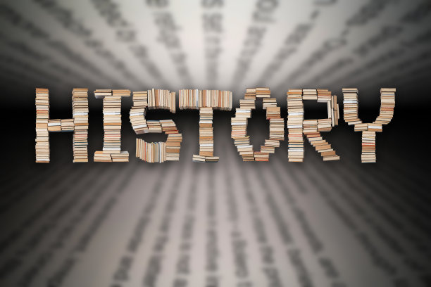 历史字文本和打开的书在背景中。教育和学习。回到学校图片下载