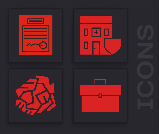 设公文包填满医疗医院图片下载