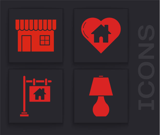 设置台灯购物大楼或市场商店图片下载