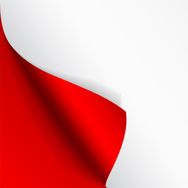 纸页有卷曲角和阴影模板图片下载