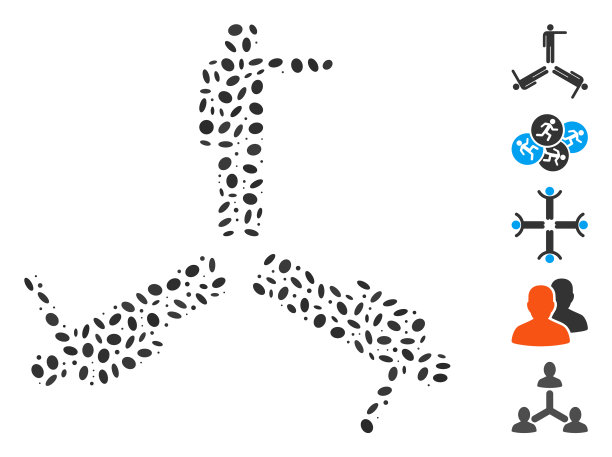 椭圆马赛克三尖男人图片下载