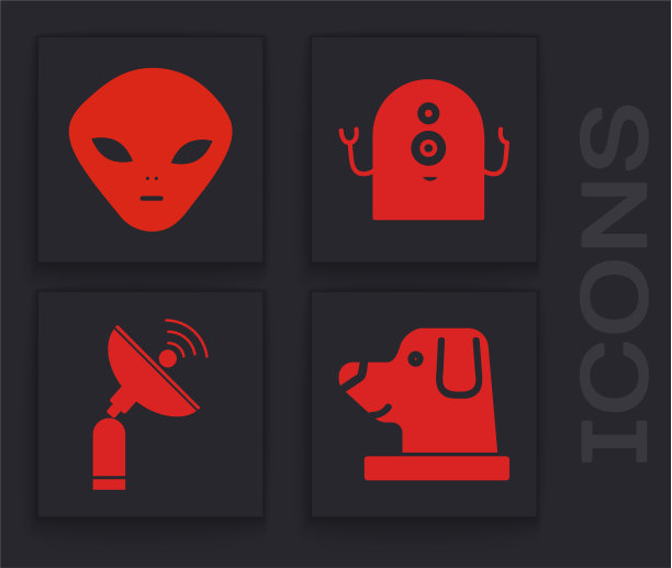 把狗放在宇航员头盔里外星人和外星人图片下载