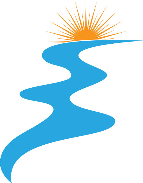 River标志模板图标图片下载
