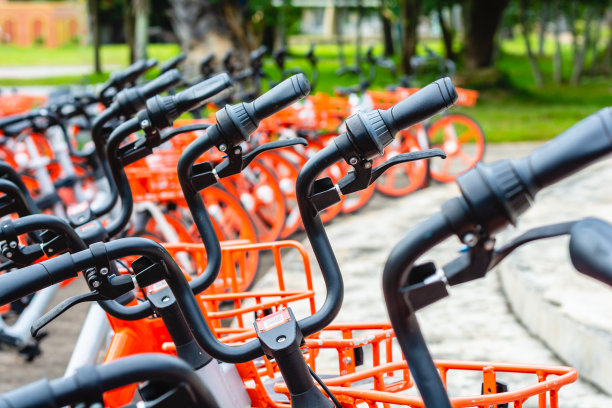 集团自助移动应用自行车租赁。图片下载