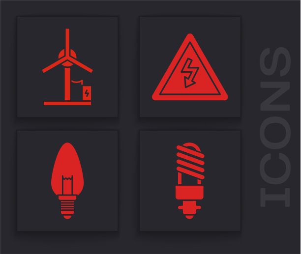 设置led灯泡风力发电机高压图片下载