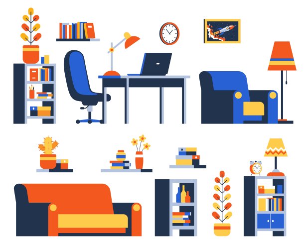 家居配件及家具图片下载