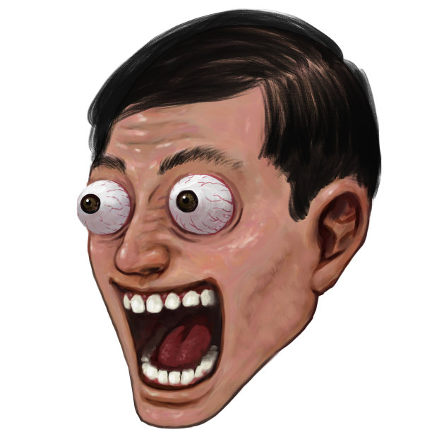 秃顶、商人、厚涂、惊喜、张口、真画、手绘、油画、73师、工头、惊喜、眼泪、哭脸、惊喜、公司员工、画布、油画、油漆、正面、头发稀疏、脱发、拔出来图片下载