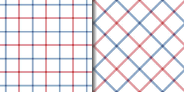 两套格纹图案。无缝矢量格子，适用于面料、封面、纺织品、设计等。图片下载