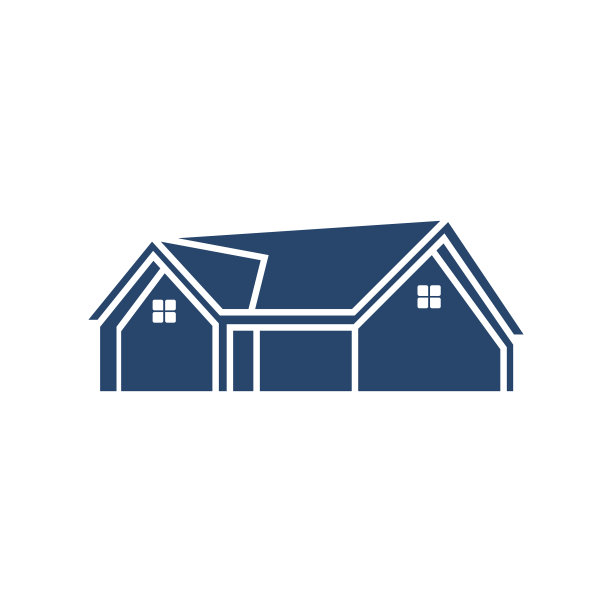 Logotype house抽象logo设计图片下载