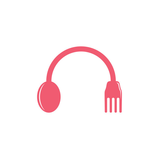 勺子叉简单曲线线符号标志图片下载