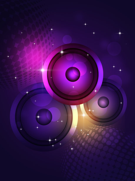 复古波浪迪斯科横幅图片下载