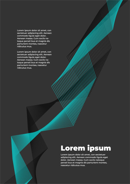 创意抽象波浪背景与复制空间。未来向量模板图片下载