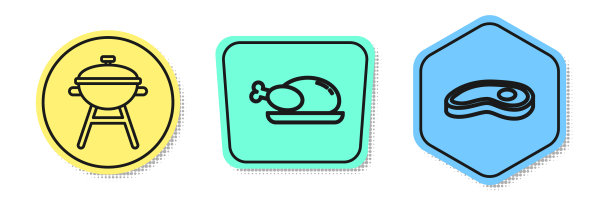 设置烧烤线烤火鸡或烤鸡图片下载