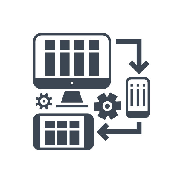 响应式网页设计矢量字形图标图片下载