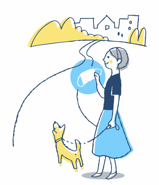 一个女人在散步中摘下了面具图片下载