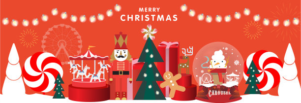 圣诞问候邀请模板图片下载