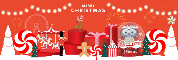 圣诞祝福邀请模板图片下载