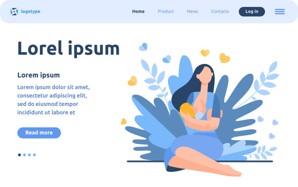 新妈妈用母乳喂养婴儿图片下载