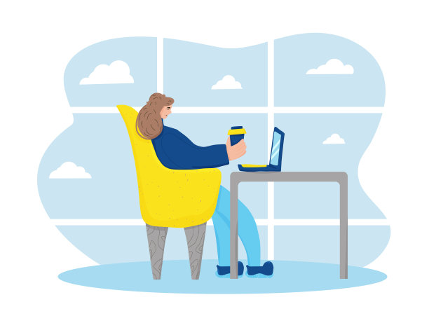 播客概念女孩与音频的东西图片下载