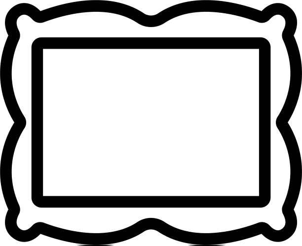 图片在框架图标孤立图片下载