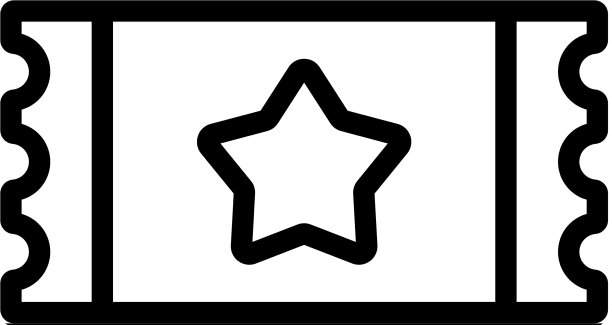 门票博物馆图标孤立轮廓图片下载