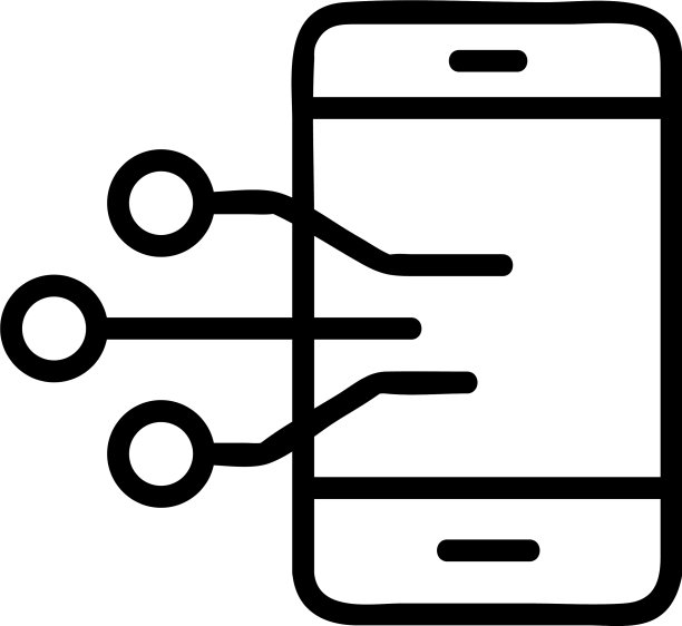 电话调谐图标孤立轮廓符号图片下载