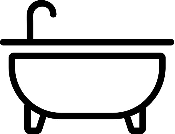 浴标孤立轮廓符号图片下载