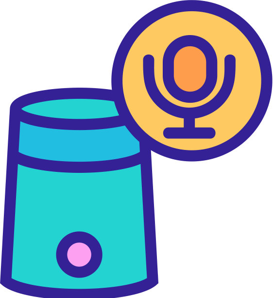 语音控制图标孤立轮廓符号图片下载