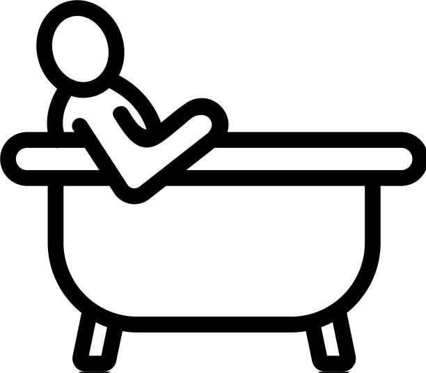 浴标孤立轮廓符号图片下载